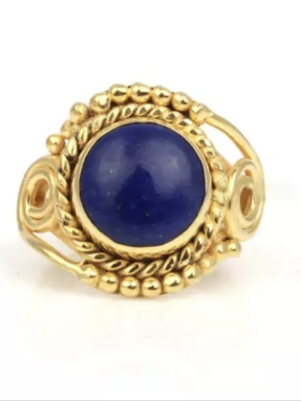 Lapis Lazuli Gold Over Sterling Ring 6.5 NWOT